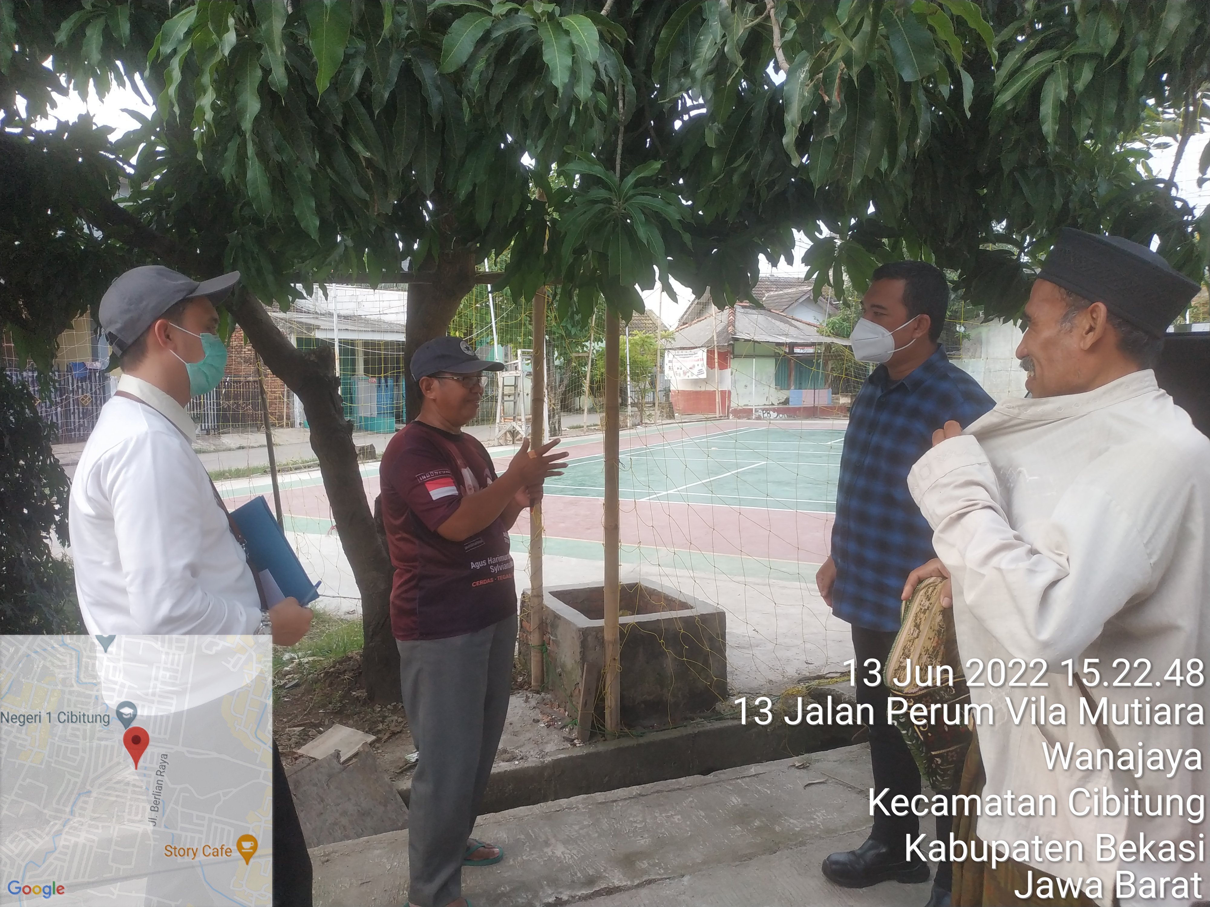 Program partisipasi Prasarana pembuatan Pager Lapangan Volly